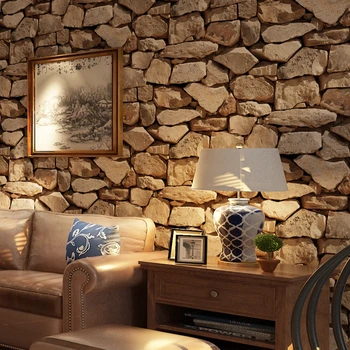 Vintage 3D Stereo Brick Wallpaper Rock Wallpaper Imitated Stonewall Restaurant Hotel Living Room Background Wallpaper
Vintage 3D Stereo Brick Wallpaper Rock Wallpaper Imitated Stonewall Restaurant Hotel Living Room Background Wallpaper