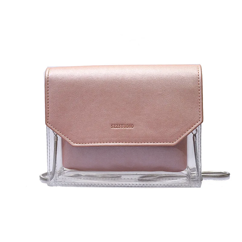 Summer Transparent Cute Small Women Messenger Bag Lady Pink Chain Shoulder Bag Mini Handbag and Purse Fashion Girl Crossbody Bag
Summer Transparent Cute Small Women Messenger Bag Lady Pink Chain Shoulder Bag Mini Handbag and Purse Fashion Girl Crossbody Bag