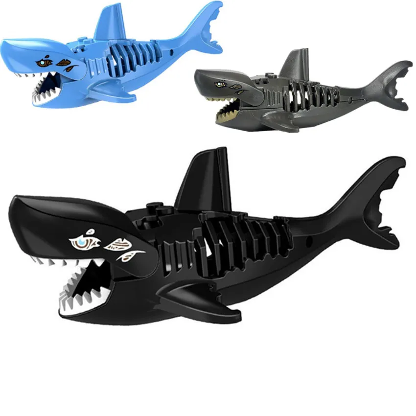 1PC DIY Blocks Toy For Children Gifts Black Shark Pirates Building Blocks Toys Shark Model Building Kids Child Educational Toys
1PC DIY Blocks Toy For Children Gifts Black Shark Pirates Building Blocks Toys Shark Model Building Kids Child Educational Toys