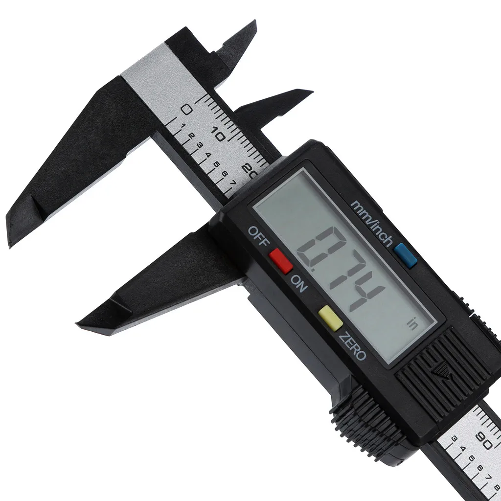 Digital Caliper Measuring Tool 150mm/6inch LCD Digital Display Electronic Carbon Fiber Vernier Caliper Gauge Micrometer
Digital Caliper Measuring Tool 150mm/6inch LCD Digital Display Electronic Carbon Fiber Vernier Caliper Gauge Micrometer