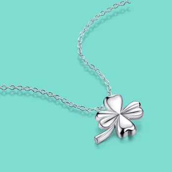 Lady 925 sterling silver necklace A clover pendant collarbone silver necklace Female silver necklace Contracted silver content
Lady 925 sterling silver necklace A clover pendant collarbone silver necklace Female silver necklace Contracted silver content