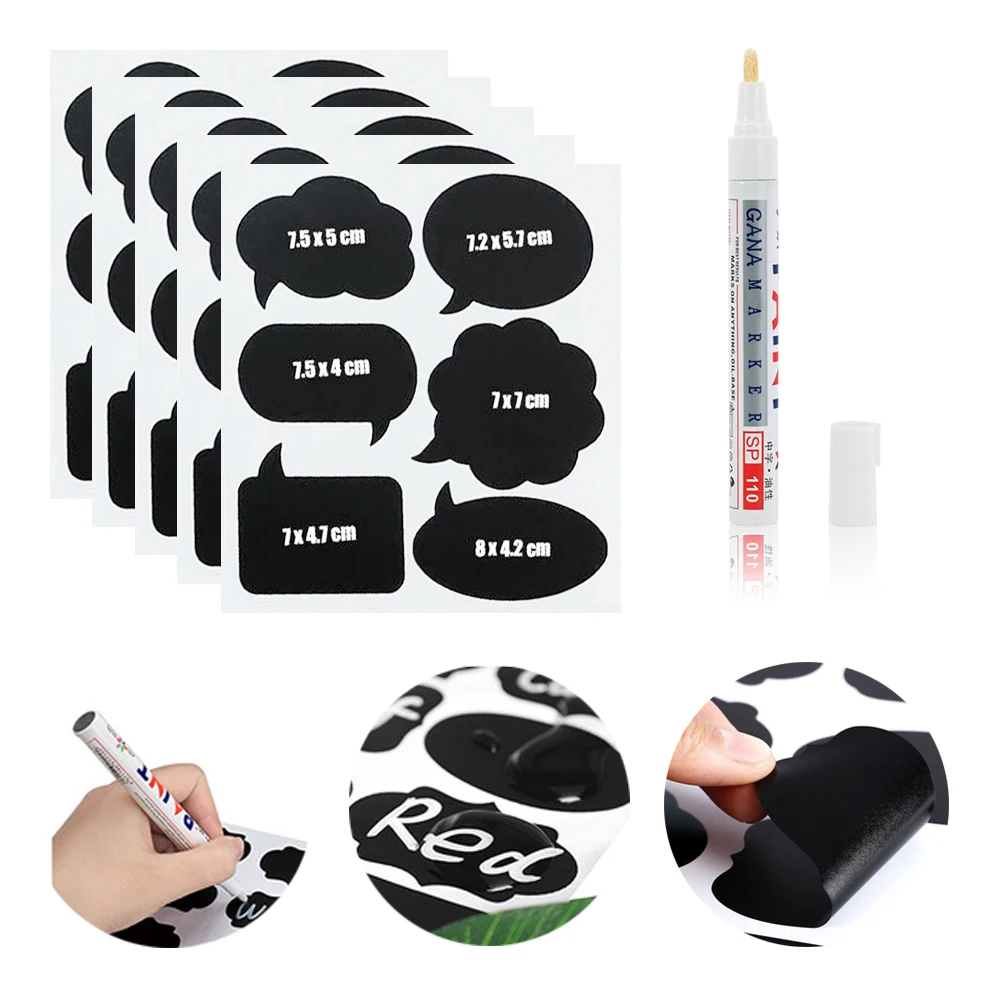 ZUCZUG 30pcs Blackboard Stickers Craft Kitchen Jar Bottle Labels Decor Memo Pad Sticky Chalkboard Sticker Label with Marking Pen
ZUCZUG 30pcs Blackboard Stickers Craft Kitchen Jar Bottle Labels Decor Memo Pad Sticky Chalkboard Sticker Label with Marking Pen