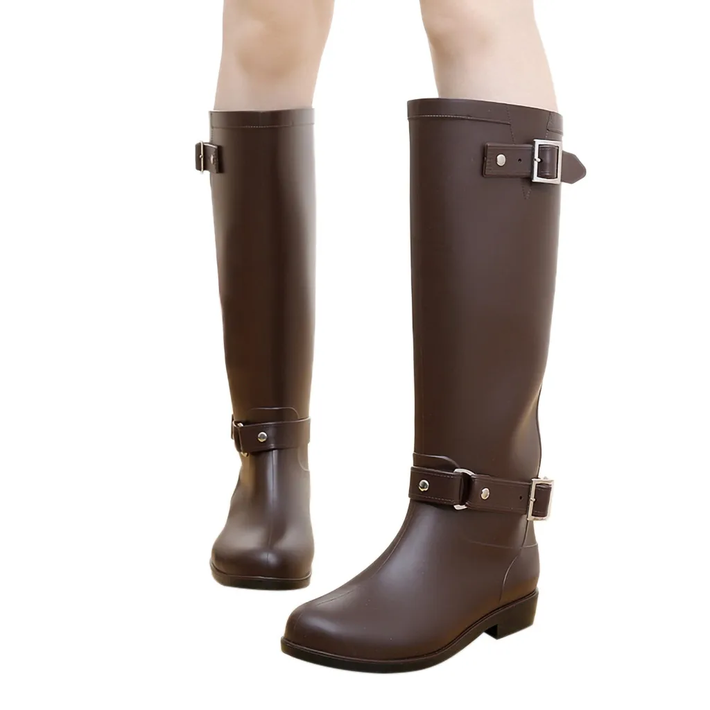 Women's boots British classic high tube waterproof fashion rain boots ladies set feet with rain boots women autumn and winter
Women's boots British classic high tube waterproof fashion rain boots ladies set feet with rain boots women autumn and winter
