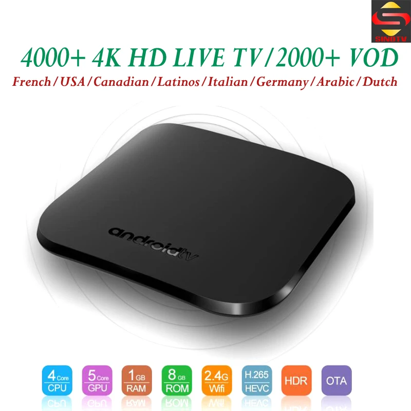 Cheap Android TV Box 1GB 8GB S905W With SINOTV 1 Year Full HD 4K European IPTV Channels Canadian USA Latinos UK French Arabic TV
Cheap Android TV Box 1GB 8GB S905W With SINOTV 1 Year Full HD 4K European IPTV Channels Canadian USA Latinos UK French Arabic TV