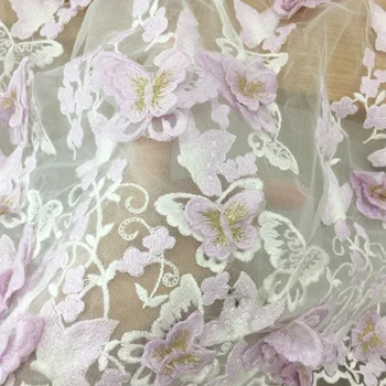1 yard 3D Butterfly Applique Flower Embroidered Tulle Lace Fabric Dress Mesh Lace DIY Material Dress Decorative Clothes
1 yard 3D Butterfly Applique Flower Embroidered Tulle Lace Fabric Dress Mesh Lace DIY Material Dress Decorative Clothes