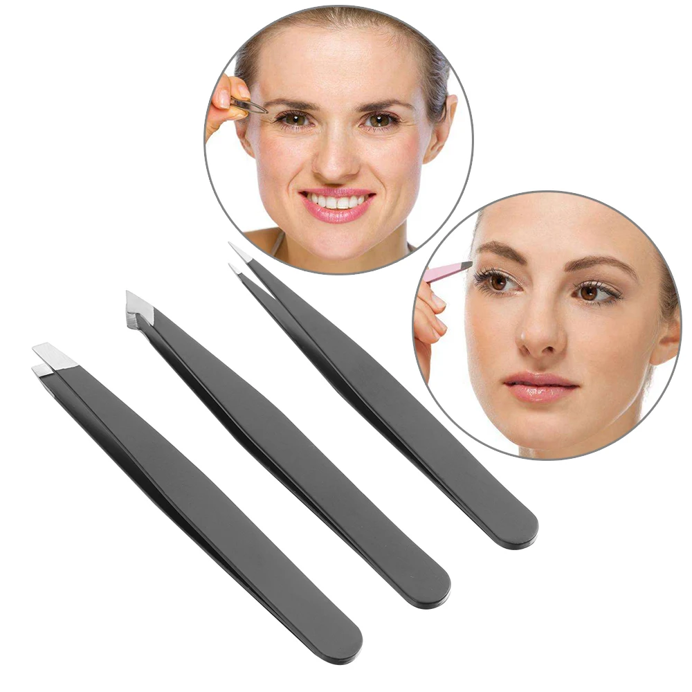 Color Randomly 3 Pc/Set Stainless Steel Flat Tip Eyebrow Tweezer Set Facial Hair Ingrown Hair Remover Eyelash Tweezers Kit
Color Randomly 3 Pc/Set Stainless Steel Flat Tip Eyebrow Tweezer Set Facial Hair Ingrown Hair Remover Eyelash Tweezers Kit
