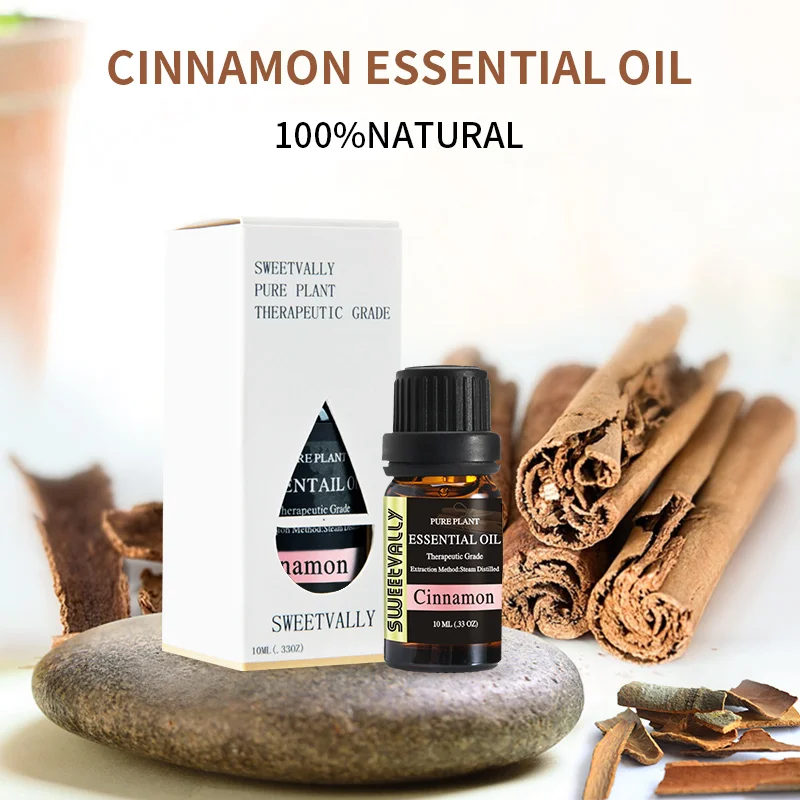

10ml Essential Oils Aromatherapy Therapeutic Grade Oils for Body Massage Relieve Stress Relax Freshening Cinnamon Essential Oil
