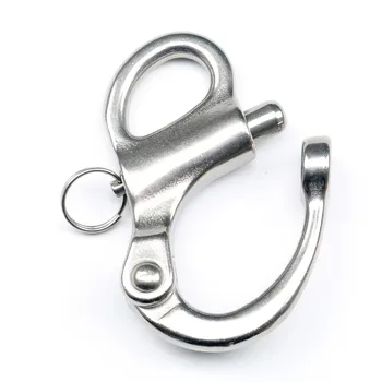 96MM Rigging Sailing Fixed Bail Snap Shackle Stainless Steel 316 Fixed Eye Snap Hook Sailboat Sailing Boat Yacht Outdoor Living 
96MM Rigging Sailing Fixed Bail Snap Shackle Stainless Steel 316 Fixed Eye Snap Hook Sailboat Sailing Boat Yacht Outdoor Living