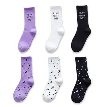 Ins Women Cotton Skateboard Street Socks Hip hop Socks Unisex Socks Moon Printing Stockings Stars Sock Hot Sale
Ins Women Cotton Skateboard Street Socks Hip hop Socks Unisex Socks Moon Printing Stockings Stars Sock Hot Sale