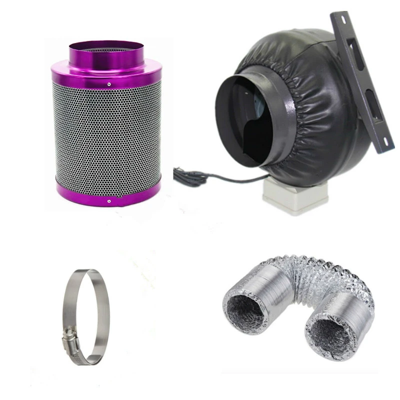 6 Inch Inline Exhaust Fan Blower Centrifugal Fan&Carbon Air Filter Ducting for Grow Kits Garden Greenhouse Blower Fan 110V/230V
6 Inch Inline Exhaust Fan Blower Centrifugal Fan&Carbon Air Filter Ducting for Grow Kits Garden Greenhouse Blower Fan 110V/230V