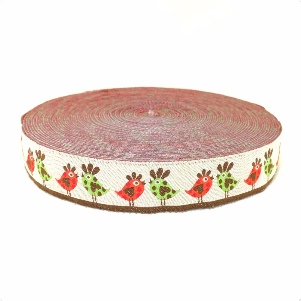 Zakka handmade accessories laciness ribbon woven Jacquard Ribbon with love birds 5/8" 16mm 10yards/lot KTZD15102225
Zakka handmade accessories laciness ribbon woven Jacquard Ribbon with love birds 5/8" 16mm 10yards/lot KTZD15102225
