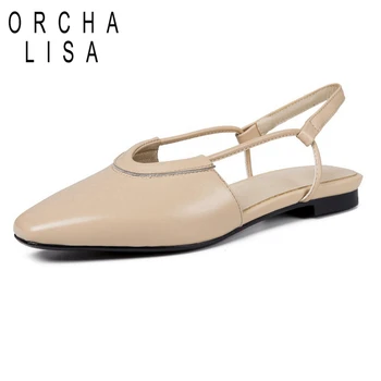 ORCHA LISA Women's genuine leather shoes Sandals Flat with Cow leather Pointed toe Slip on Black Apricot Beige Casual Cool C1117
ORCHA LISA Women's genuine leather shoes Sandals Flat with Cow leather Pointed toe Slip on Black Apricot Beige Casual Cool C1117