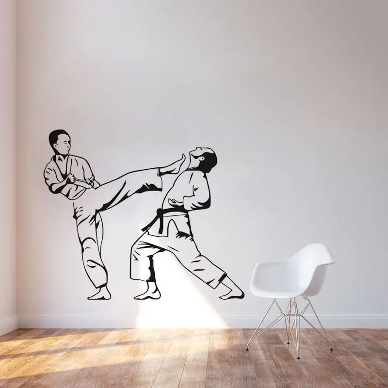 Removable Karate Kicker Martial Wall Sticker Fighting Sport Vinyl Decal Adhesive Kids Boys Room Decor Mural Sports Decal M-130
Removable Karate Kicker Martial Wall Sticker Fighting Sport Vinyl Decal Adhesive Kids Boys Room Decor Mural Sports Decal M-130
