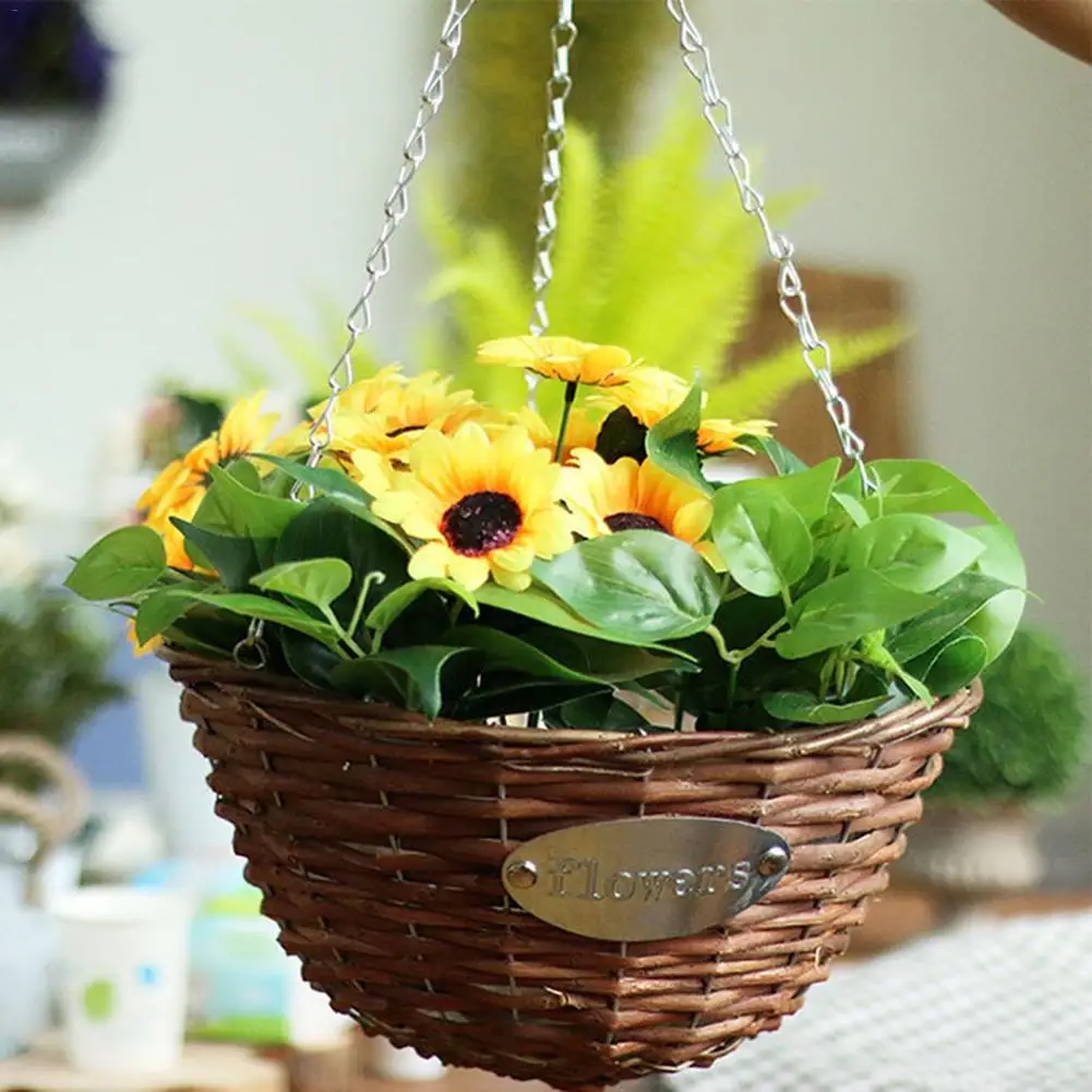 1Pcs Creative Wicker Braided Wedding Decoration Basket Green Plant Pot Hanging Chain Home Decor Weave Flower Pot
1Pcs Creative Wicker Braided Wedding Decoration Basket Green Plant Pot Hanging Chain Home Decor Weave Flower Pot
