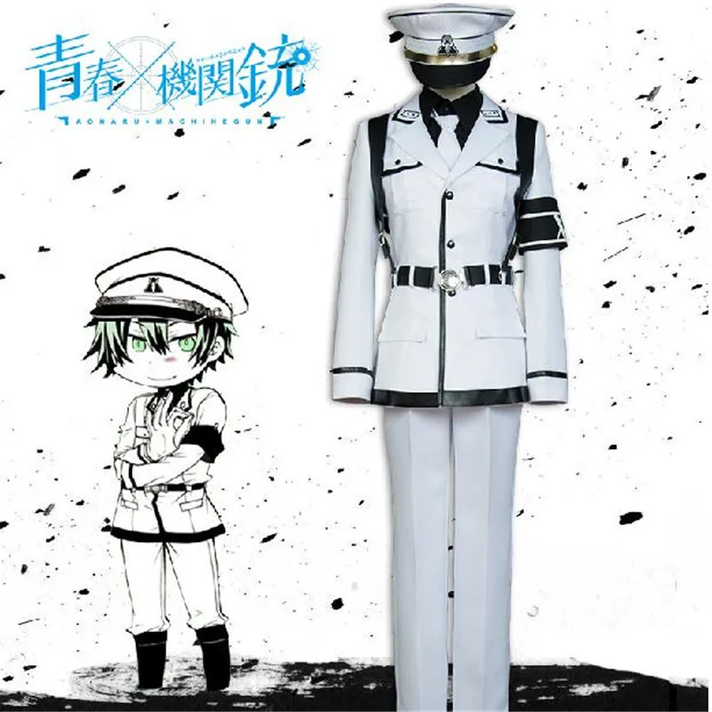 Аниме Aoharu x Kikanjuu Nagamasa Midori косплей костюм унисекс Военная униформа для вечевечерние НКИ на Хэллоуин
Аниме Aoharu x Kikanjuu Nagamasa Midori косплей костюм унисекс Военная униформа для вечевечерние НКИ на Хэллоуин