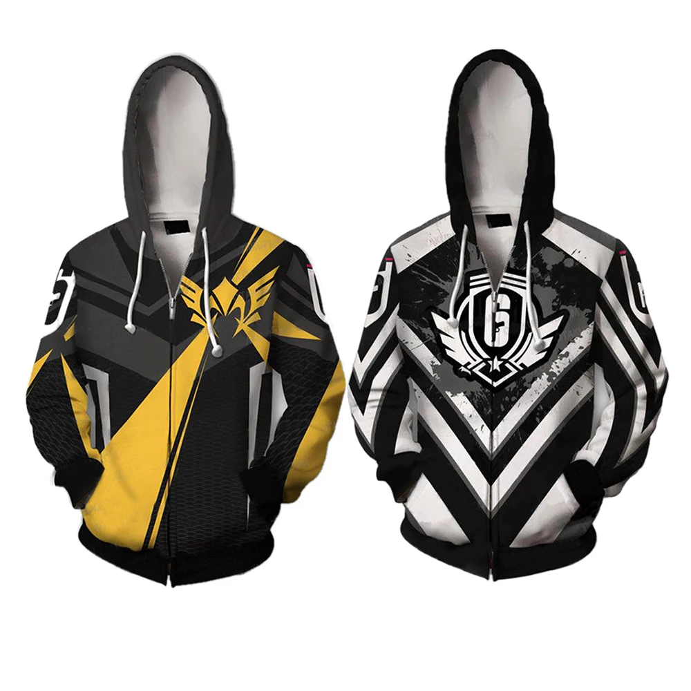 Rainbow Six Siege Valkyrie Hoodies Sweatshirts Cosplay Costumes Hoodie 3D printed cardigan hooded jacket
Rainbow Six Siege Valkyrie Hoodies Sweatshirts Cosplay Costumes Hoodie 3D printed cardigan hooded jacket
