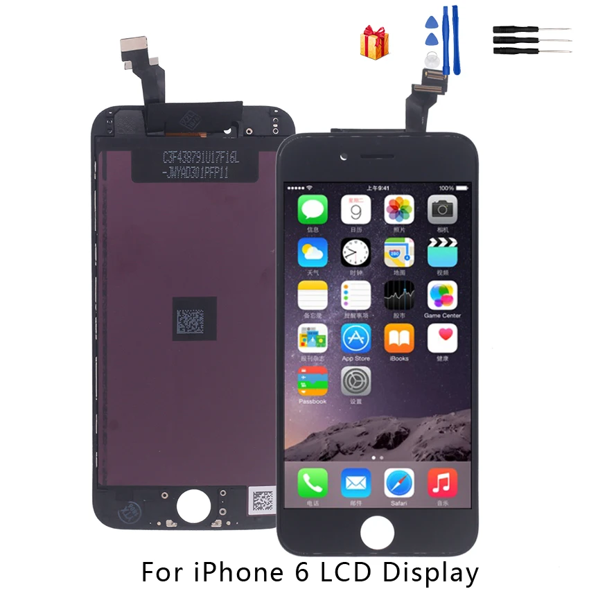 For iPhone 6 Display Touch Screen Digitizer Replacement Parts For iPhone 6 LCD Display Screen Phone Parts Free Tools 
For iPhone 6 Display Touch Screen Digitizer Replacement Parts For iPhone 6 LCD Display Screen Phone Parts Free Tools