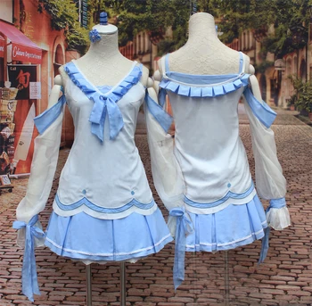 VOCALOID Luo Tianyi cosplayJapanese sweet girls Princess daily blue Lolita dress cos Maid summer dress set (Top+skirt+headdress)
VOCALOID Luo Tianyi cosplayJapanese sweet girls Princess daily blue Lolita dress cos Maid summer dress set (Top+skirt+headdress)
