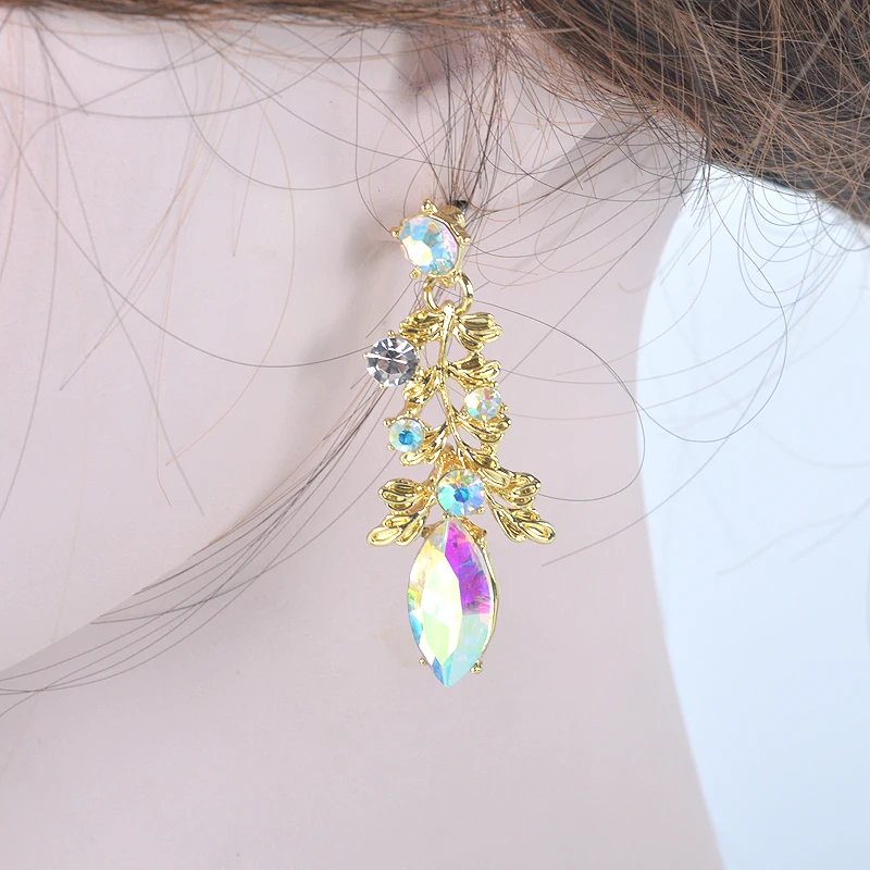 Fashion Crystal Indian Necklace Earring Jewelry Sets For Women Brides Bridal Wedding Party Costume Jewellery Accessories 7 Mallzona Fashion Crystal Indian Necklace Earring Jewelry Sets For Women Brides Bridal Wedding Party Costume Jewellery Accessories Mallzona