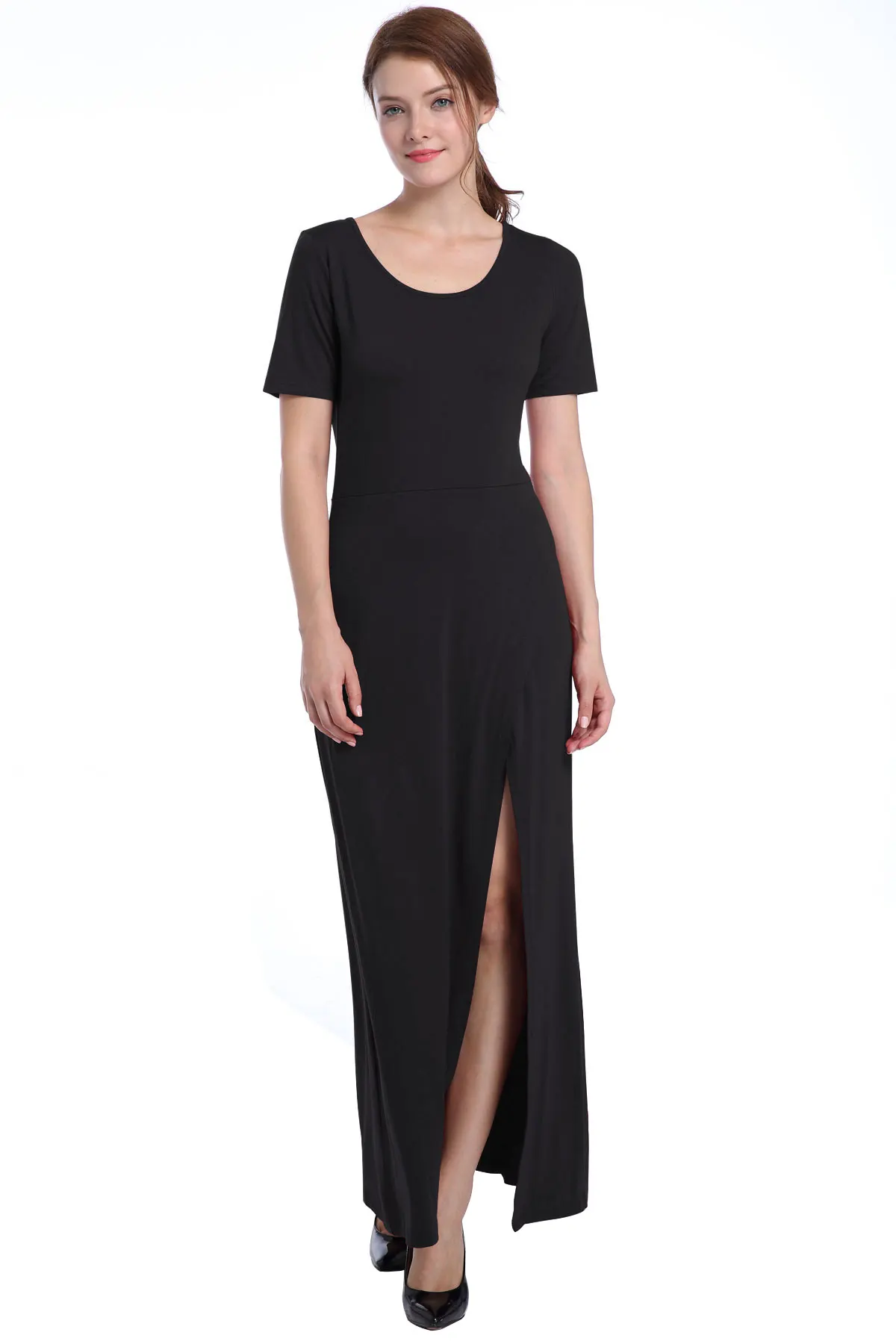 women long dress spilt 059a (7)