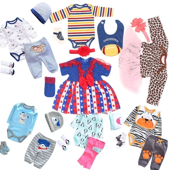 All Cotton Clothes For Baby Born Doll Dress Fit for 18-23 inches 45-58cm High Quality Dress Reborn Baby Dolls Clothes Dress#E
All Cotton Clothes For Baby Born Doll Dress Fit for 18-23 inches 45-58cm High Quality Dress Reborn Baby Dolls Clothes Dress#E