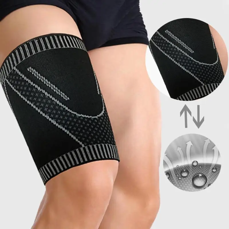 Sport Thigh Guard Wrap Muscle Strain Protector Pads Support Fitness Running Riding Soccer Compression Leg Sleeve Warmer
Sport Thigh Guard Wrap Muscle Strain Protector Pads Support Fitness Running Riding Soccer Compression Leg Sleeve Warmer