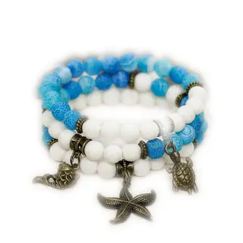 12pcs/lot Beach wedding Gift for girlfriend Stackable bracelet Mermaid Stretch bracelet Ocean Sea life Charm bracelet
12pcs/lot Beach wedding Gift for girlfriend Stackable bracelet Mermaid Stretch bracelet Ocean Sea life Charm bracelet