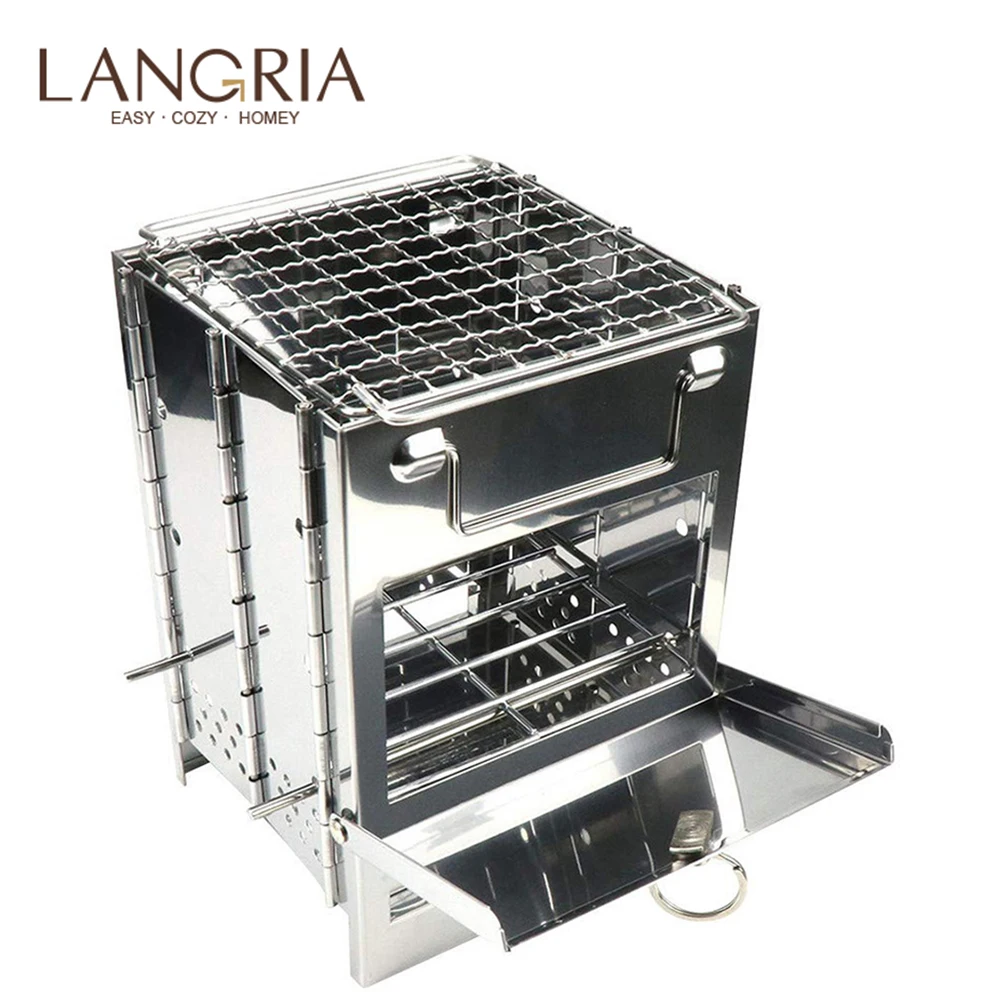 Integrated Mini Stainless Steel Folding Portable Barbecue Grill Multiple Fuels Available BBQ Grills Foldable for Outdoor Camping
Integrated Mini Stainless Steel Folding Portable Barbecue Grill Multiple Fuels Available BBQ Grills Foldable for Outdoor Camping