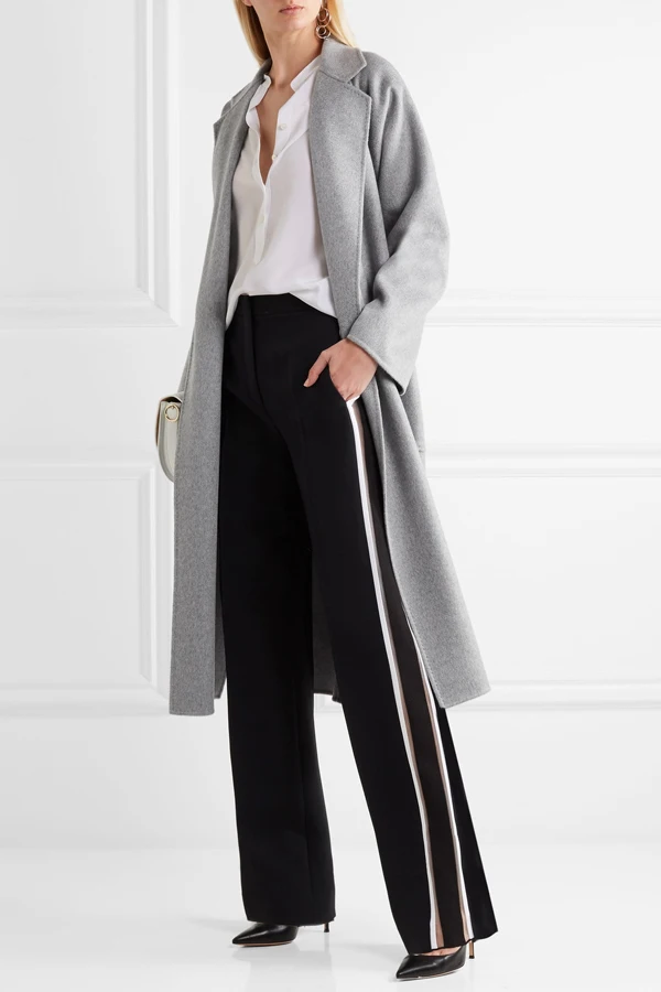 New UK 2019 Spring Autumn Women Notched Woolen Robe Split Long Coat Female Outerwear manteau femme abrigos mujer
New UK 2019 Spring Autumn Women Notched Woolen Robe Split Long Coat Female Outerwear manteau femme abrigos mujer