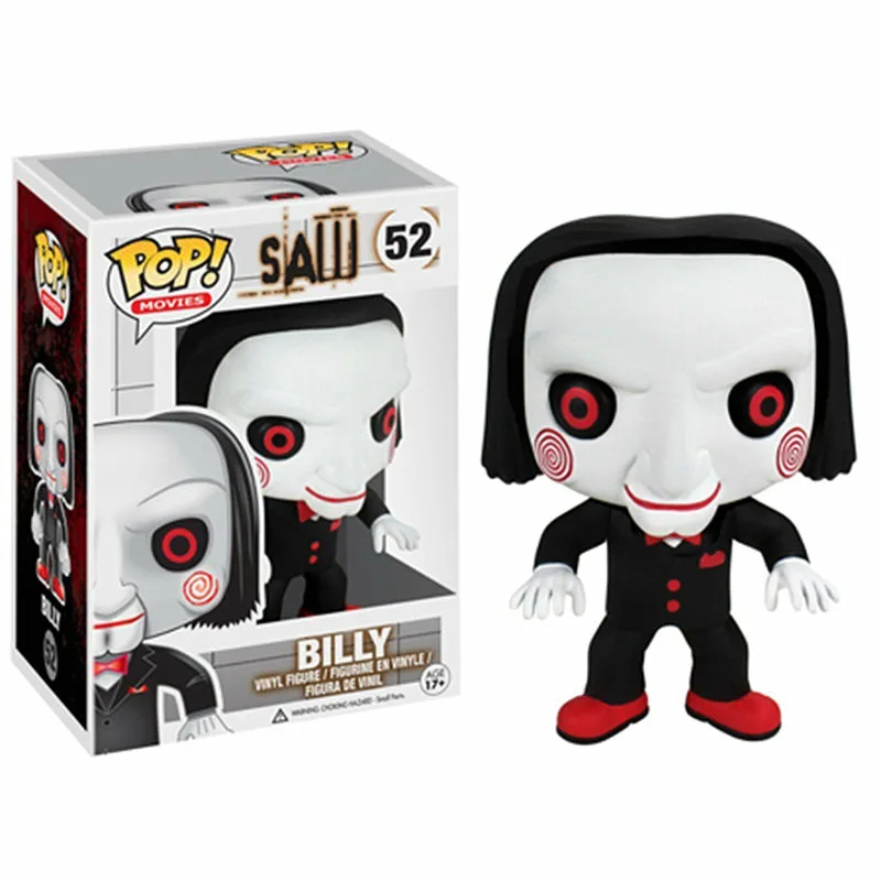 FUNKO POP 10cm Horror Movies Saw Vinyl Figure 52# Billy Ordinary / Luminous Version Collection Action Figure Toys Vinyl Doll
FUNKO POP 10cm Horror Movies Saw Vinyl Figure 52# Billy Ordinary / Luminous Version Collection Action Figure Toys Vinyl Doll