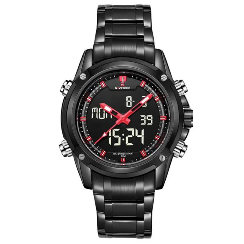 Military Sports Mens Chronograph Wrist Watch Multi-function Date Top Luxury Brand Stainless Steel Males Quartz CoolClock #D
Military Sports Mens Chronograph Wrist Watch Multi-function Date Top Luxury Brand Stainless Steel Males Quartz CoolClock #D