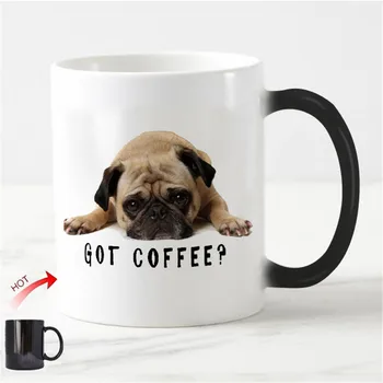 Funny Pug Dog Got Coffee Mug Novelty Dogs Discoloration Mugs Cute Lovely Puppy Fawn Pet Animal Lover Gifts Ceramic Dog Cup Whit
Funny Pug Dog Got Coffee Mug Novelty Dogs Discoloration Mugs Cute Lovely Puppy Fawn Pet Animal Lover Gifts Ceramic Dog Cup Whit