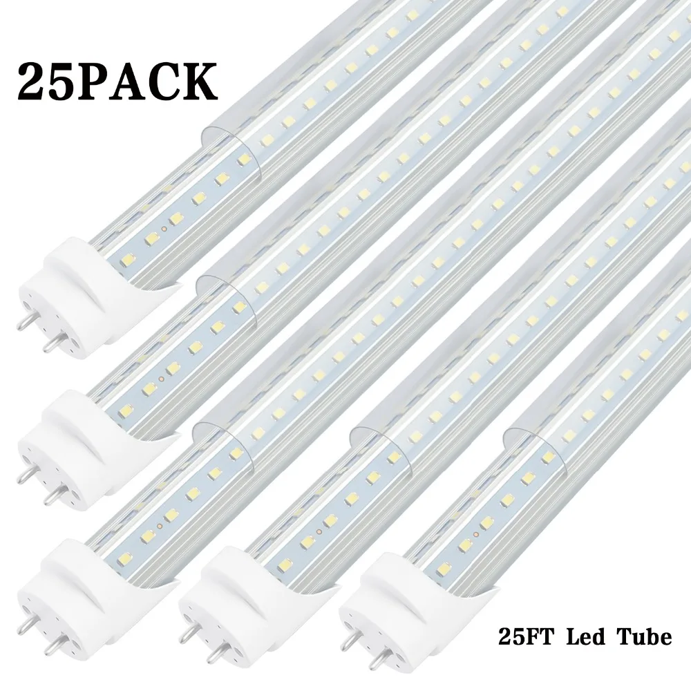 25Pack LED Tube Light 4Ft 28W 3000LM, 6500K, Dual-End Powered, Double Side V Shape 270 Degree Lighting LED Tubes
25Pack LED Tube Light 4Ft 28W 3000LM, 6500K, Dual-End Powered, Double Side V Shape 270 Degree Lighting LED Tubes