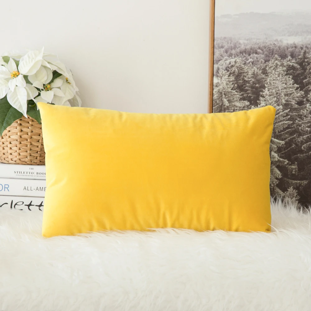 Decorative Velvet Throw Pillow Cover Soft Comfortable Pillow Cover Soild Square Cushion Case for Sofa Bedroom Car 30 x 50 cm
Decorative Velvet Throw Pillow Cover Soft Comfortable Pillow Cover Soild Square Cushion Case for Sofa Bedroom Car 30 x 50 cm