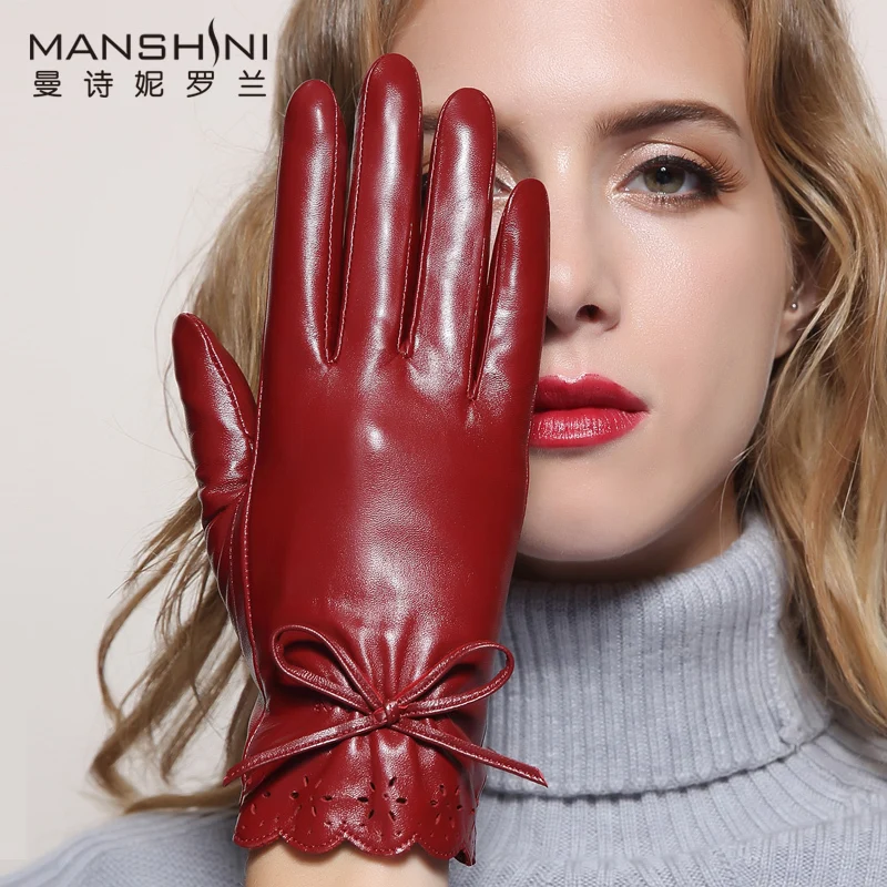 Winter genuine leather gloves women's fashion touch-screen sheepskin glove winter thicken warm touch screen gloves for women 011
Winter genuine leather gloves women's fashion touch-screen sheepskin glove winter thicken warm touch screen gloves for women 011