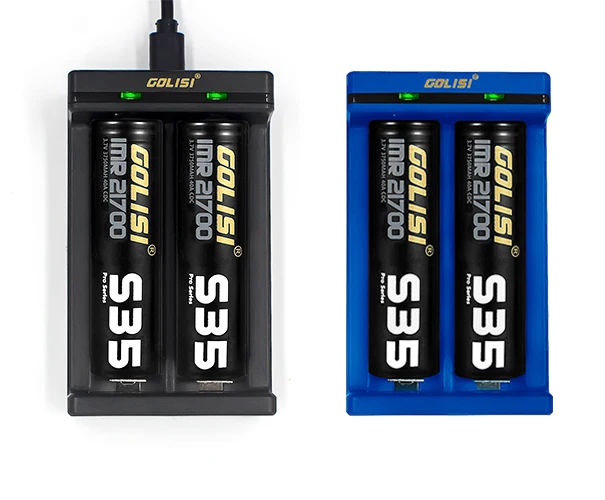 1 pcs GOLISI Needle 2 charger two slot input at DC 5V /1A activate 0V li-ion battery funtion for lithium only | Электроника