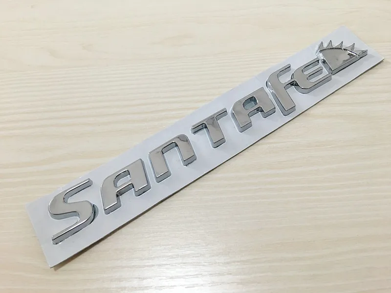 3D ABS SANTAFE SANTA FE Car rear trunk Badge Sticker Logo Decals Bagagliaio Posteriore car styling
3D ABS SANTAFE SANTA FE Car rear trunk Badge Sticker Logo Decals Bagagliaio Posteriore car styling