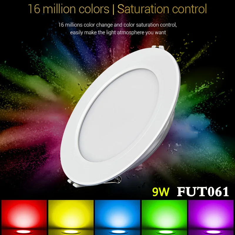 Смарт 9 Вт RGB + CCT внутренние установленные заподлицо светодиодный потолочный