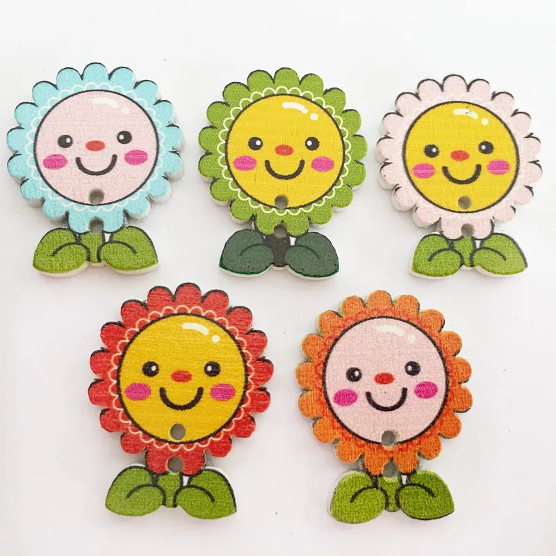 Beautiful Sunflower Style Wood Buttons 2 Holes Decorative Wooden Buttons Sewing DIY Craft Exquisite DIY Accessories
Beautiful Sunflower Style Wood Buttons 2 Holes Decorative Wooden Buttons Sewing DIY Craft Exquisite DIY Accessories
