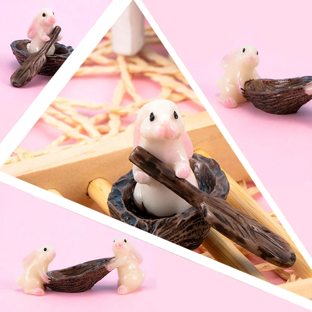Super Cute Mini Boating Rabbits Garden Home Decoration Ornaments Animals Toys Resin Material Micro Landscape Hot Sale
Super Cute Mini Boating Rabbits Garden Home Decoration Ornaments Animals Toys Resin Material Micro Landscape Hot Sale