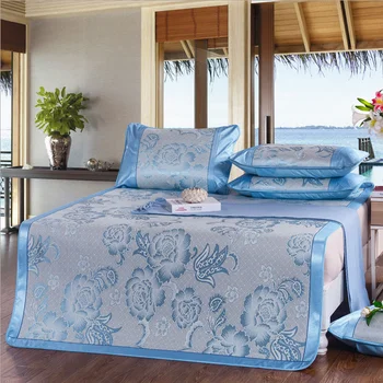 Hot Sale 3pcs Ice Silk Summer Sleeping Mat Floral Printing Foldable Summer Mat Pillowcases 180*200cm
Hot Sale 3pcs Ice Silk Summer Sleeping Mat Floral Printing Foldable Summer Mat Pillowcases 180*200cm