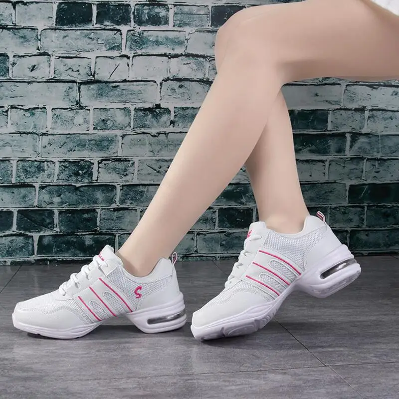 Women Jazz dance Shoes Breathable Soft Outsole Shoes Air cushion Ballroom Dance Shoes Sneakers for Woman
Women Jazz dance Shoes Breathable Soft Outsole Shoes Air cushion Ballroom Dance Shoes Sneakers for Woman