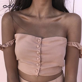 Bclout Pink Cropped Tank Tops Women Off Shoulder Crop Top 2019 Summer Female Caims Slash Neck Ruffle Shirt Elastic Camisole Vest
Bclout Pink Cropped Tank Tops Women Off Shoulder Crop Top 2019 Summer Female Caims Slash Neck Ruffle Shirt Elastic Camisole Vest