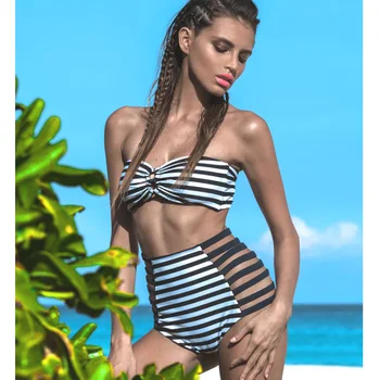Bikinis Women Vintage Striped Biknis High Waist Bottoms +Padded Cup Bra Bathing Suits Brazilian Bikinis High Waisted 2 Pieces
Bikinis Women Vintage Striped Biknis High Waist Bottoms +Padded Cup Bra Bathing Suits Brazilian Bikinis High Waisted 2 Pieces