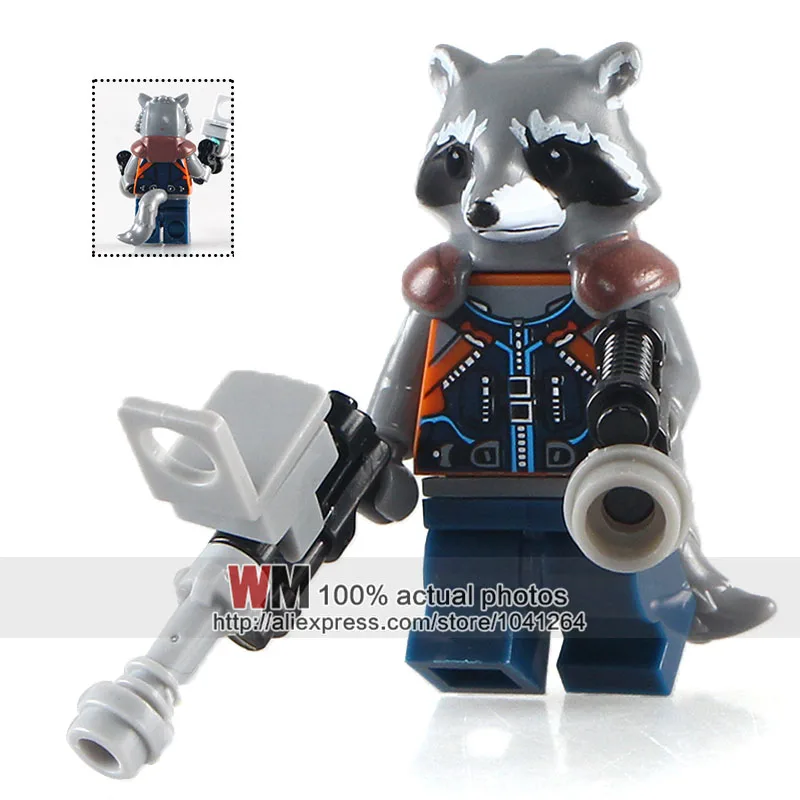 Single Sale 2 XINH607 Rocket Racoon Super Heroes DIY Building Block Toys For Children X0159
Single Sale 2 XINH607 Rocket Racoon Super Heroes DIY Building Block Toys For Children X0159