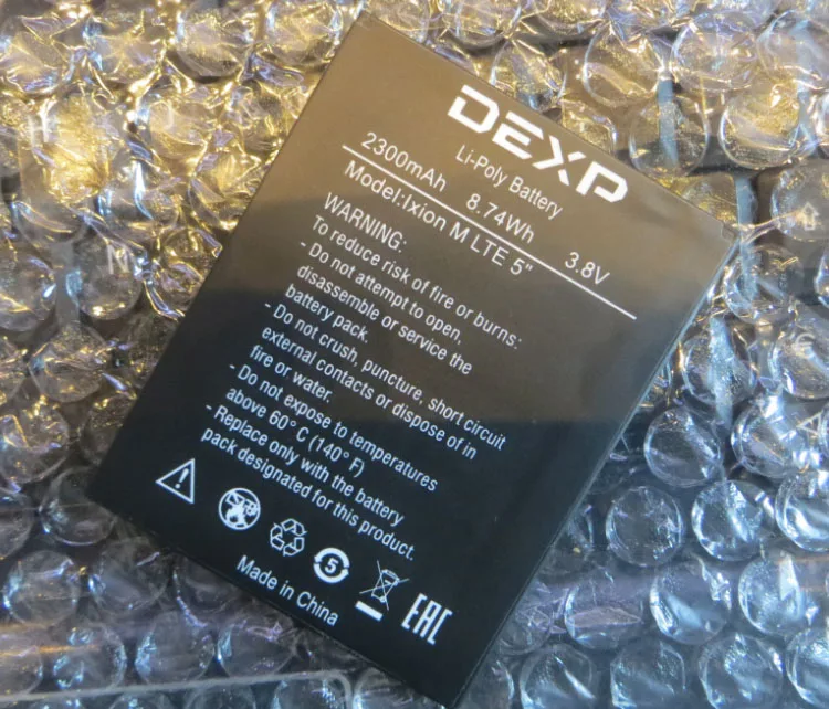 3.8V batteries Rechargeable Li-ion Li-polymer Built-in lithium polymer battery for DEXP IXION M lte 5" 2300mah BP-4A-I
3.8V batteries Rechargeable Li-ion Li-polymer Built-in lithium polymer battery for DEXP IXION M lte 5" 2300mah BP-4A-I