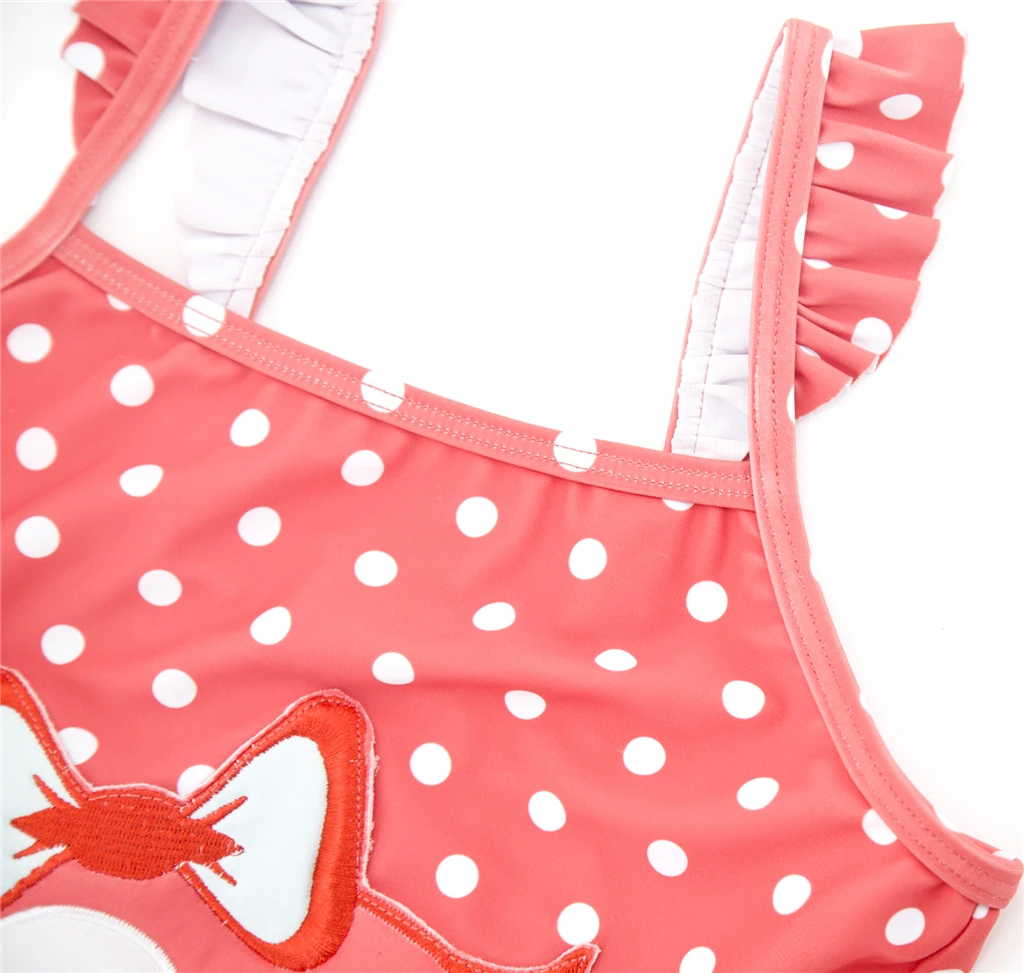 2019 Kavkas Girls Swimwear Cute Kids Swimsuit Infant 12M-8T Kid Baby Girls Bikini Ruffles Swimsuits One Pieces Bath Swimwear 16