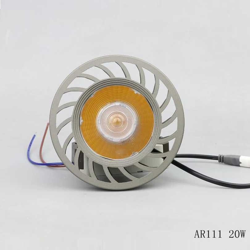 Светодиодный прожектор onстол высокой мощности AR111 20 Вт 30 G53 COB светодиодные лампы