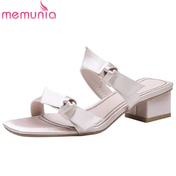 MEMUNIA 2020 top quality silk sandals women solid colors summer shoes bowknot elegant square heels sandals woman party shoes
MEMUNIA 2020 top quality silk sandals women solid colors summer shoes bowknot elegant square heels sandals woman party shoes