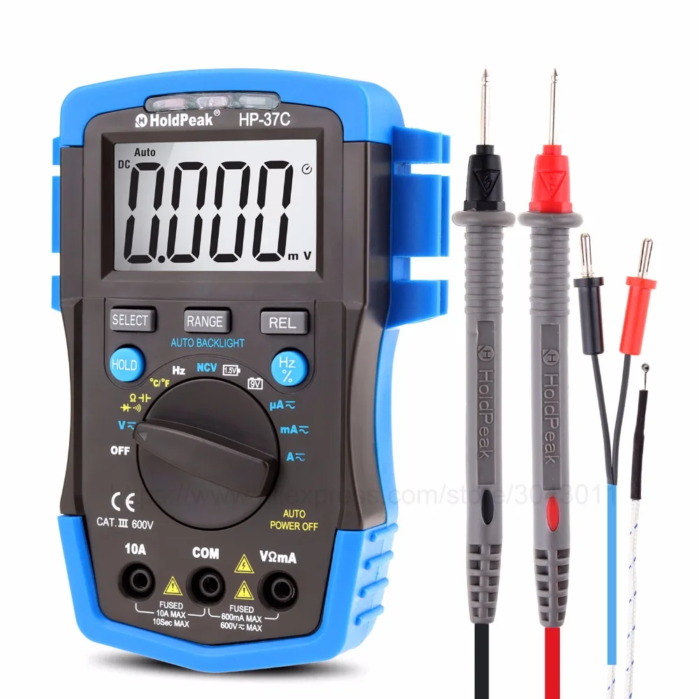 Multimeter Mini Portable Digital Multimeter Ammeter Voltmeter Ohm Frequency Diode Temperature NCV Test
Multimeter Mini Portable Digital Multimeter Ammeter Voltmeter Ohm Frequency Diode Temperature NCV Test